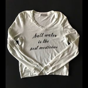 Wildfox Oversized Long sleeve Beach Jumper